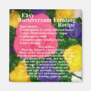 Buttercream Frosting Recept Magneet