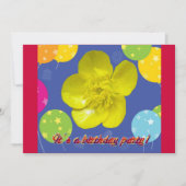 Buttercup Birthday Party Invitation Kaart (Voorkant)