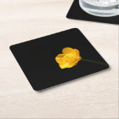 Buttercup Bloem coastercna Vierkante Kartonnen Onderzetter (Schuin)