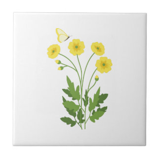 Buttercup Butterfly Tegeltje