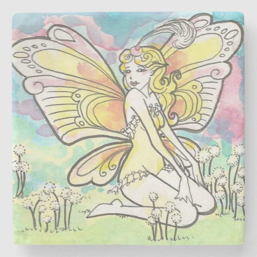 Buttercup Cartoon pastel Fairy Stone Onderzetter (Voorkant)