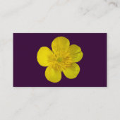 Buttercup - Donker Paars Visitekaartje (Achterkant)