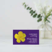 Buttercup - Donker Violet Visitekaartje (Staand voorkant)