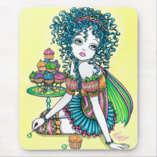 Buttercup Fairy Cup Cake Art Mouspad Muismat