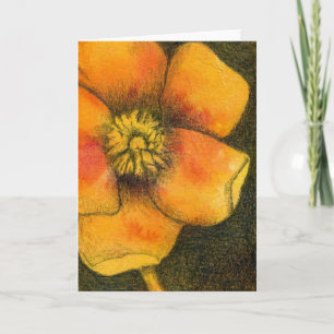 "Buttercup" Floral Wenskaart Kaart