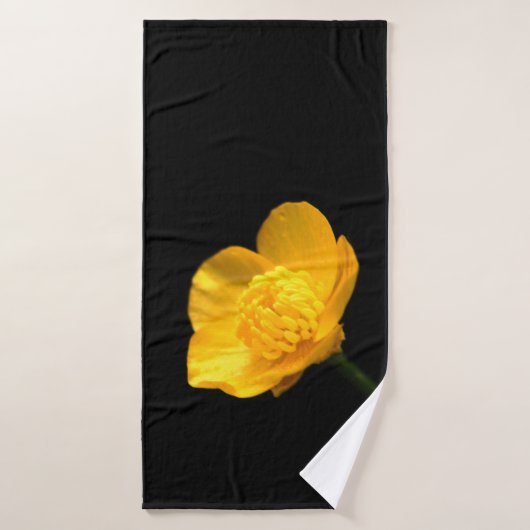 Buttercup Flower btm Bad Handdoek (Badhanddoek)