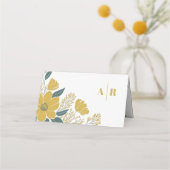 Buttercup Geel Goud Moderne Bloemen Huwelijk (Achterkant)