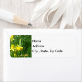 Buttercup gele narcissen retouradres label (Insitu)