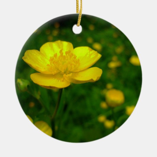 Buttercup Ornament Flowers kerstdecoratie (Voorkant)