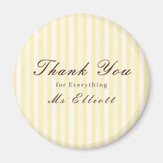Buttercup - Personalised Thank You Teacher Magnet (Devant)