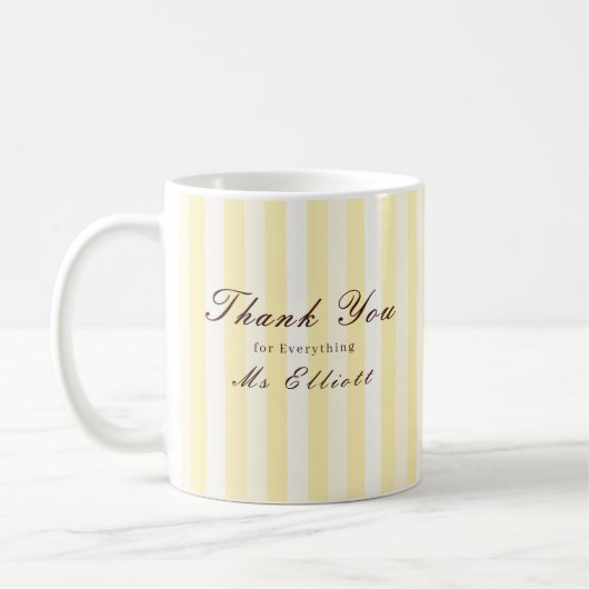 Buttercup - Personalised Thank You Teacher Mug (Gauche)