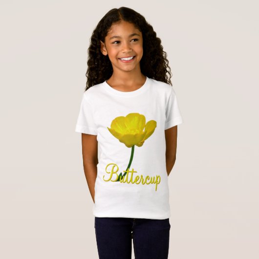 Buttercup Shirt Kind - Aangepaste Buttercup T-shir (Voorkant volledig)