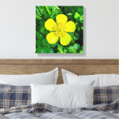 Buttercup ventilator. canvas afdruk (Insitu (Slaapkamer))