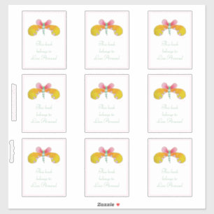Buttercup Vlinder Boekplaat Sticker