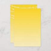 Buttercup Yellow Twinkle Lights RSVP (Voorkant / Achterkant)