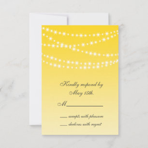 Buttercup Yellow Twinkle Lights RSVP