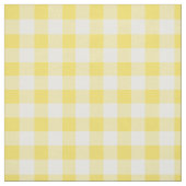 Buttercup Yellow & White Gingham Check Stof (Swatch)
