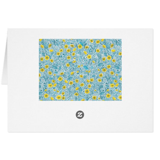 Buttercups, geel, blauw en wit (Achterkant Horizontaal)