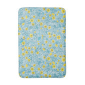 Buttercups, geel, blauw en wit badmat (Voorkant Verticaal)