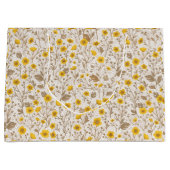 Buttercups, geel en bruin groot cadeauzakje (Voorkant)