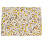 Buttercups, geel en bruin groot cadeauzakje (Achterkant)