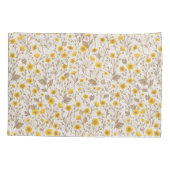 Buttercups, geel en bruin kussensloop (Achterkant-Links)