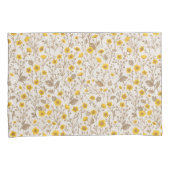 Buttercups, geel en bruin kussensloop (Voorkant-Rechts)