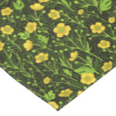 Buttercups op zwart tafelkleed (Gekanteld)