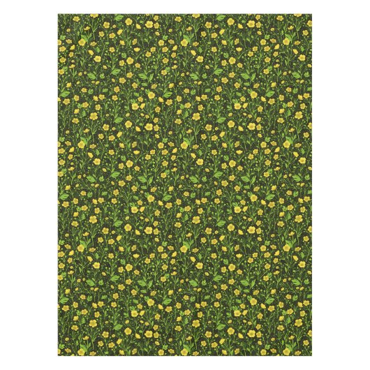 Buttercups op zwart tafelkleed (Voorkant)