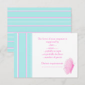 BUTTERFLES FLUTTER RSVP KAARTJE (Voorkant / Achterkant)