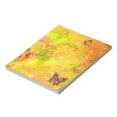 BUTTERFLES IN GOUD GEEL NOTITIEBLOK (Gedraaid)