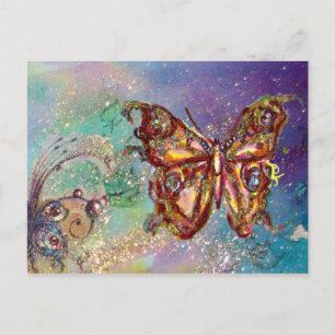 BUTTERFLES IN GOUDEN SPARKLES BRIEFKAART