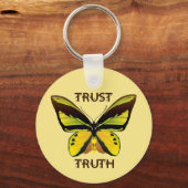 BUTTERFLES - TRUST - WAARHEID SLEUTELHANGER (Voorkant)