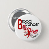 BUTTERFLES VOOR Bloedkanker 3.1 Ronde Button 5,7 Cm (Voorkant /achterkant)