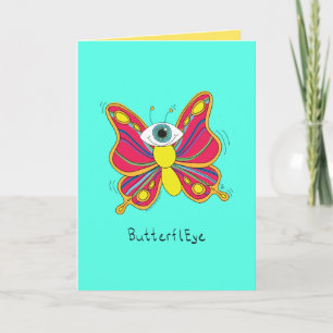 ButterflEYE - Cyclops Butterfly Wenskaart Kaart