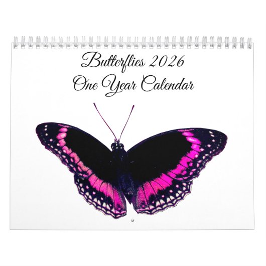 Butterflies 2026 One Year Calendar Kalender (Hoes)