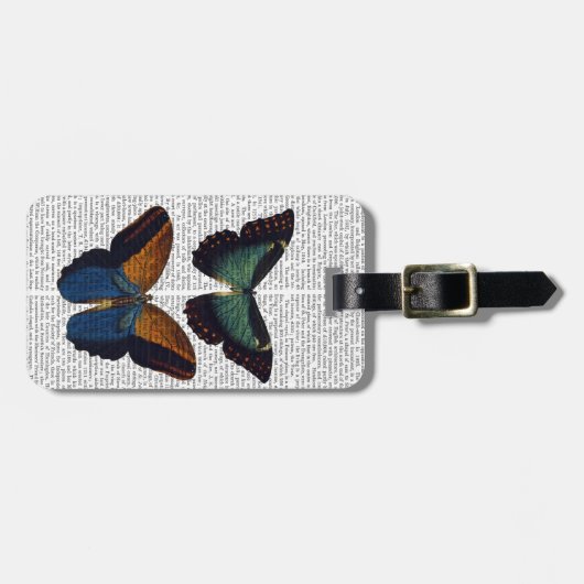 Butterflies 5 bagagelabel (Voorkant horizontaal)