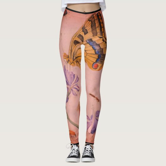 BUTTERFLIES AFDRUKTE Leggings (Voorkant)