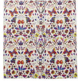 Butterflies and Flowers Douchegordijn