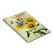 Butterflies and Flowers Gratitude Journal Notitieboek (Rechterzijde)