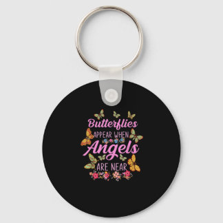 Butterflies Appear When Angels Are Near Butterfly Sleutelhanger