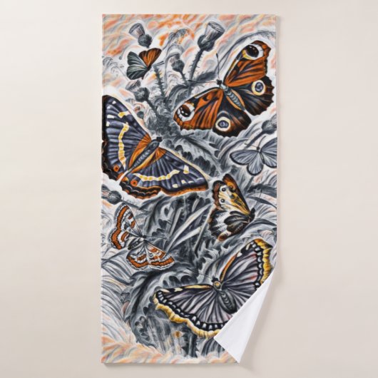 Butterflies Badhanddoek (Badhanddoek)