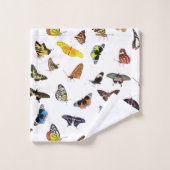 Butterflies Badkamer Handdoek Set (Wasdoekje)