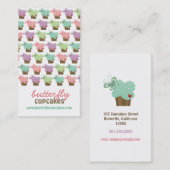 Butterflies Bakery Pastel Visitekaartje (Voorkant / Achterkant)