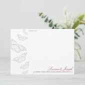 '' Butterflies Bedankt voor je kaarten (Staand voorkant)