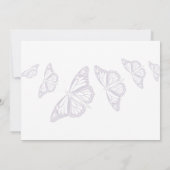 '' Butterflies Bedankt voor je kaarten (Achterkant)