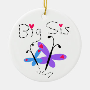 Butterflies Big Sis Gifts Keramisch Ornament