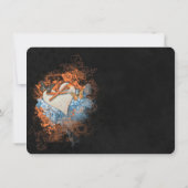 Butterflies bij Samhain Wedding Save the Date Card (Achterkant)