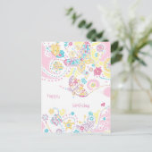 Butterflies Birthday Briefkaart (Staand voorkant)
