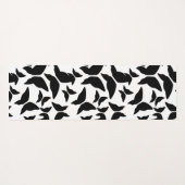 Butterflies Black Pattern Yoga Mat (Achterkant (horizontaal))